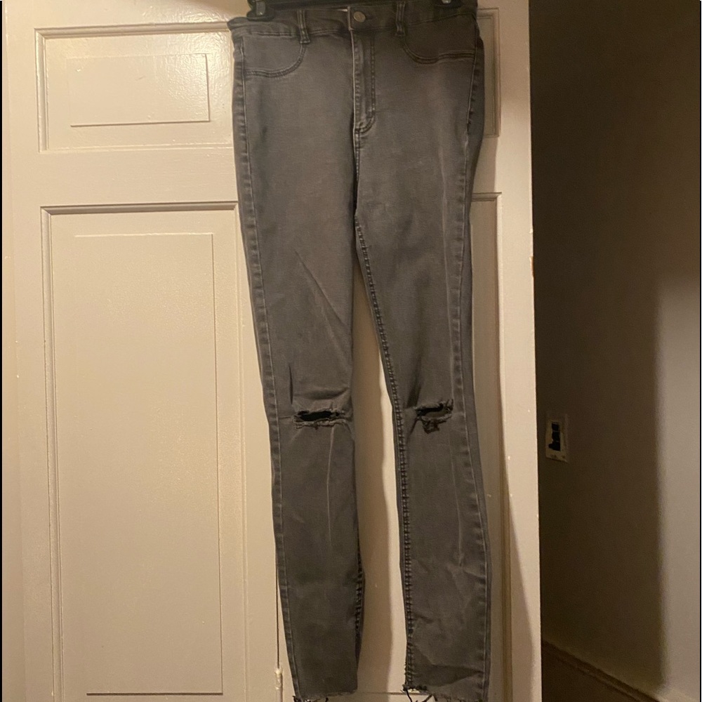 Zara charcoal skinny jeans